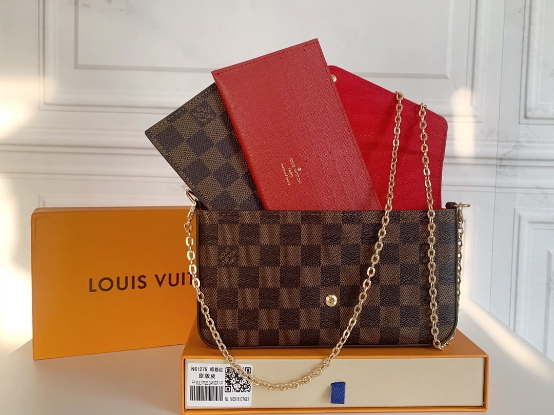 Pochette Félicie Damier Ebene