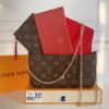 Pochette Félicie Monogram Red