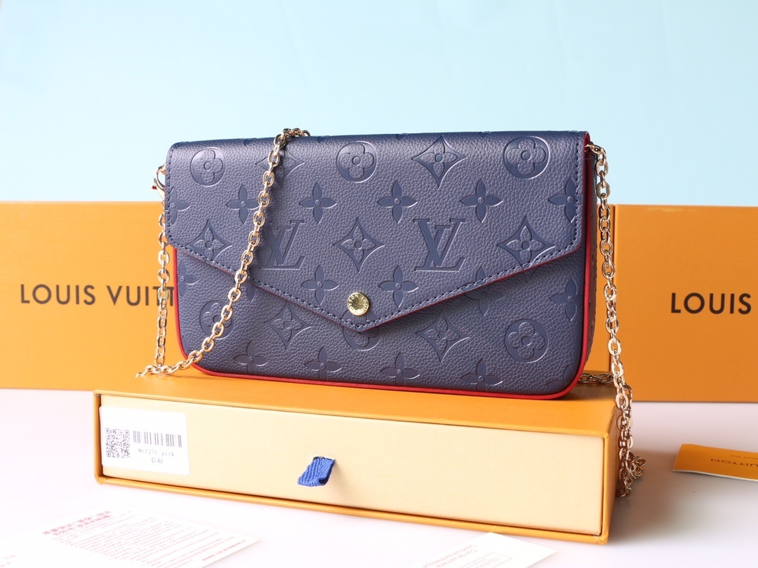Pochette Félicie Navy Monogram Empriente