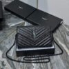 Envelope Chain Wallet Black Caviar